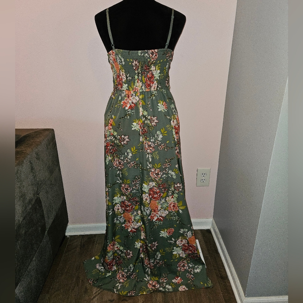 Band Of Gypsies Floral Maxi Dress - Size Medium - Picture 4 of 7